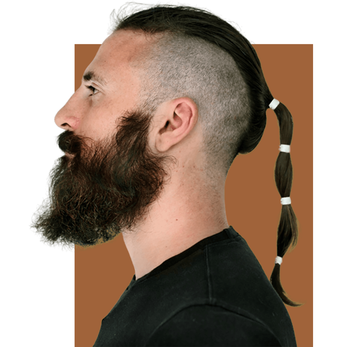 Man with stylish haircut